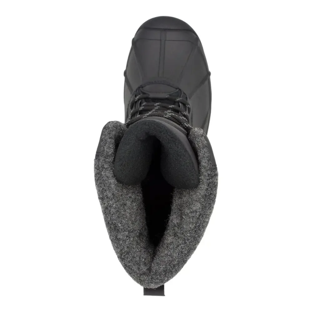 POLAR RANGE Men's Tasco Waterproof Cold Weather Snow Boot Black Size 10